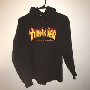 Thrasher flame hoodie